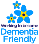 Logo: Working to become Dementia Friendly